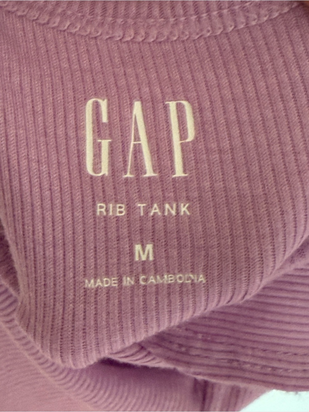 GAP Ribbed Ruffled Shoulder Tank Tops - Picture 9 of 12